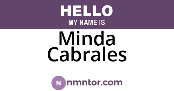 Minda Cabrales