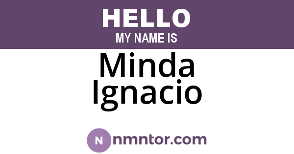 Minda Ignacio