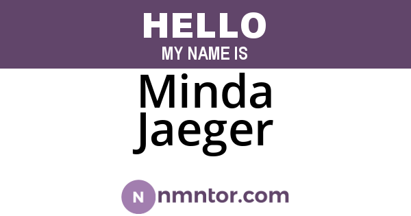 Minda Jaeger