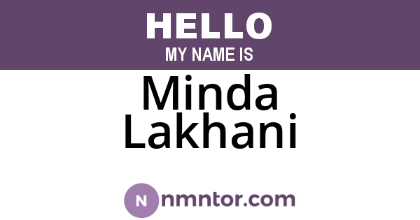 Minda Lakhani