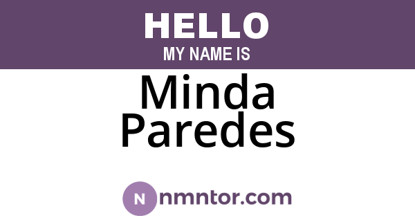 Minda Paredes