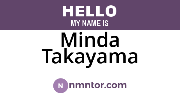 Minda Takayama