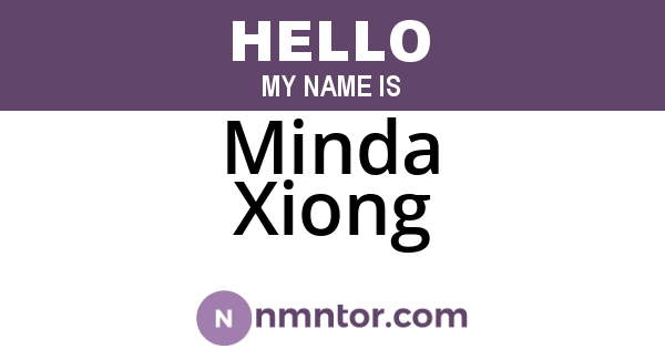 Minda Xiong