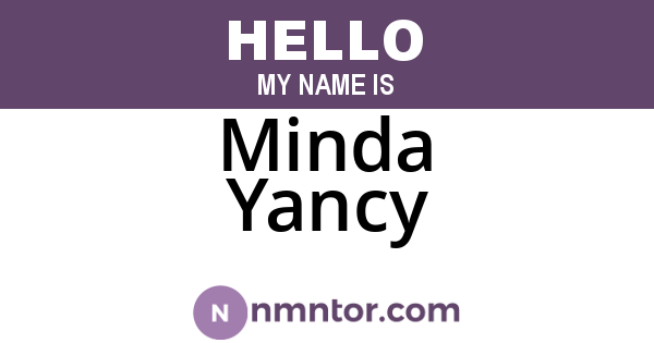 Minda Yancy