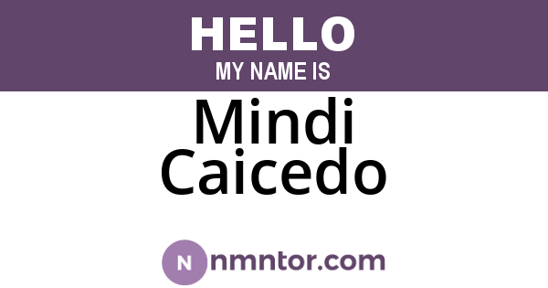 Mindi Caicedo