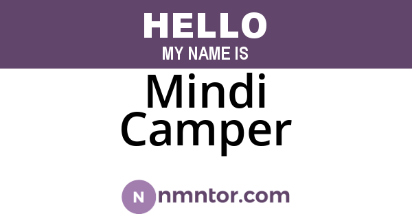 Mindi Camper