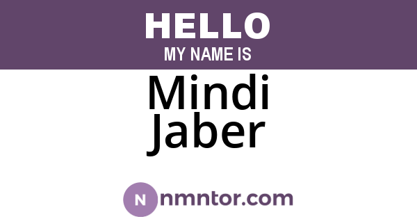 Mindi Jaber