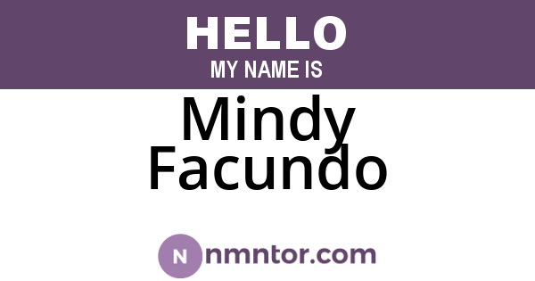 Mindy Facundo