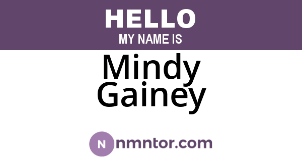 Mindy Gainey
