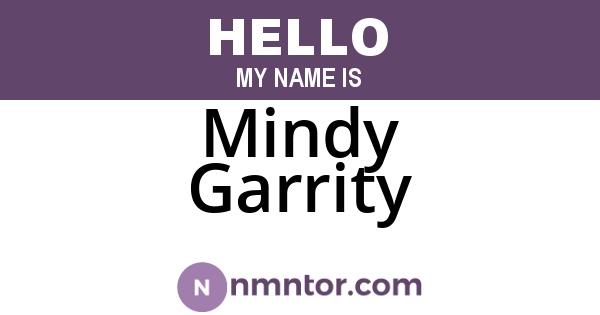 Mindy Garrity