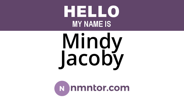 Mindy Jacoby