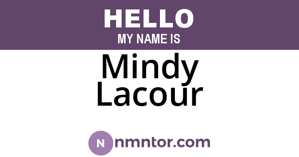 Mindy Lacour