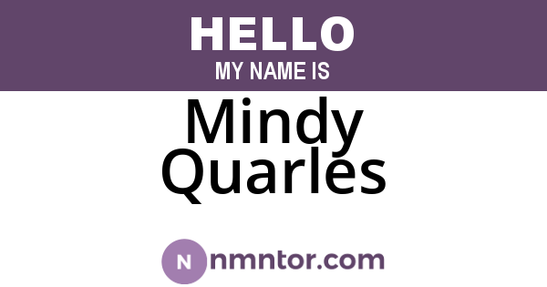 Mindy Quarles