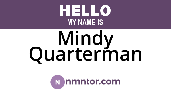 Mindy Quarterman