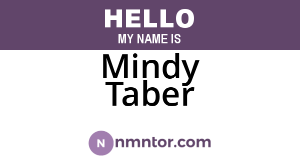 Mindy Taber