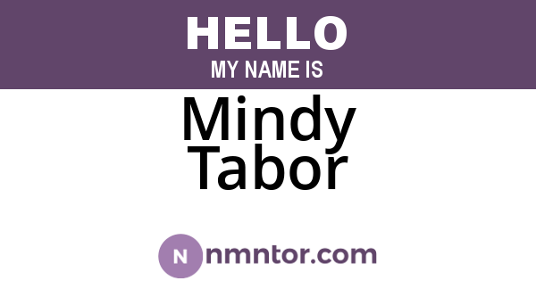 Mindy Tabor