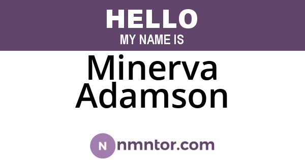 Minerva Adamson