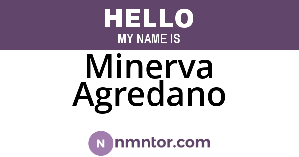 Minerva Agredano