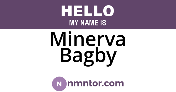 Minerva Bagby
