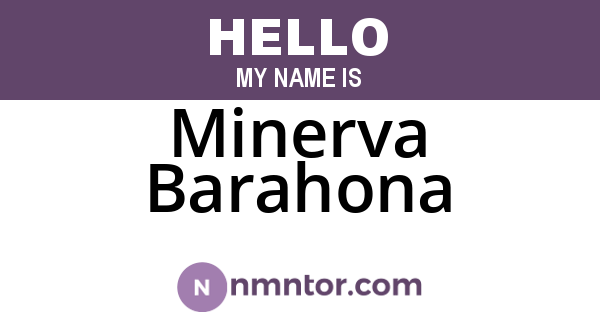 Minerva Barahona