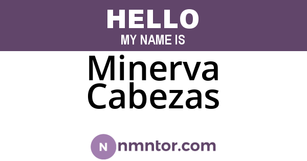 Minerva Cabezas
