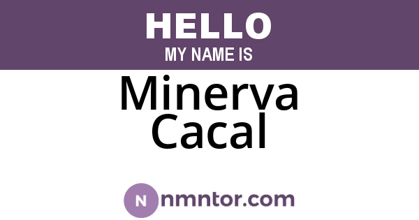 Minerva Cacal