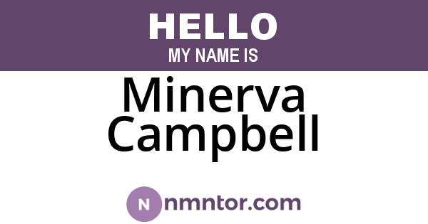 Minerva Campbell