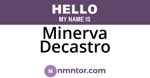 Minerva Decastro