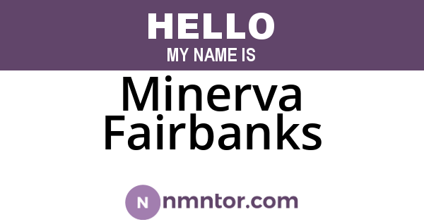 Minerva Fairbanks