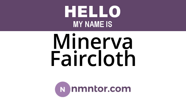 Minerva Faircloth