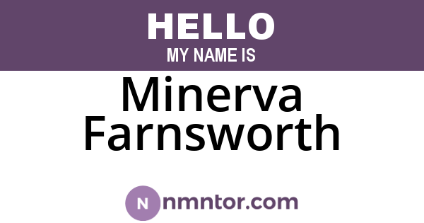 Minerva Farnsworth