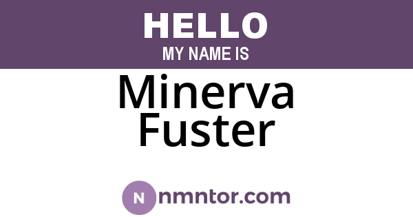 Minerva Fuster