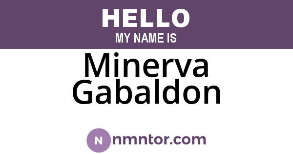 Minerva Gabaldon