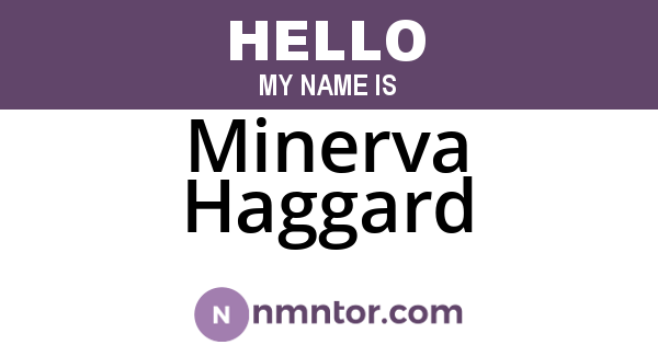 Minerva Haggard