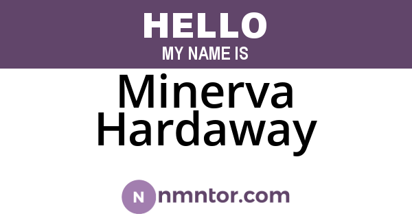 Minerva Hardaway