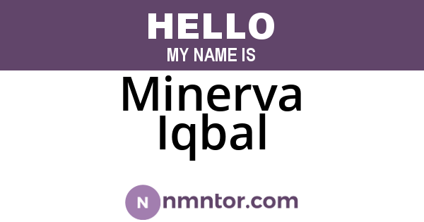 Minerva Iqbal