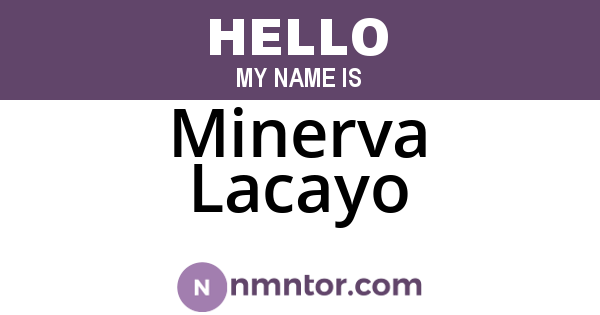Minerva Lacayo