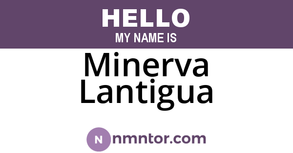 Minerva Lantigua