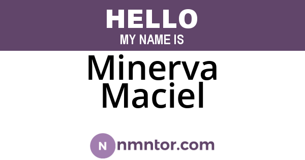 Minerva Maciel