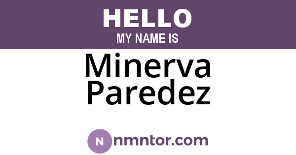Minerva Paredez