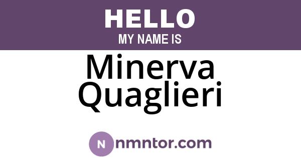 Minerva Quaglieri