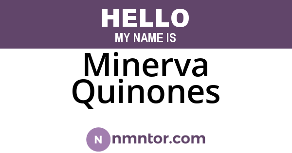 Minerva Quinones