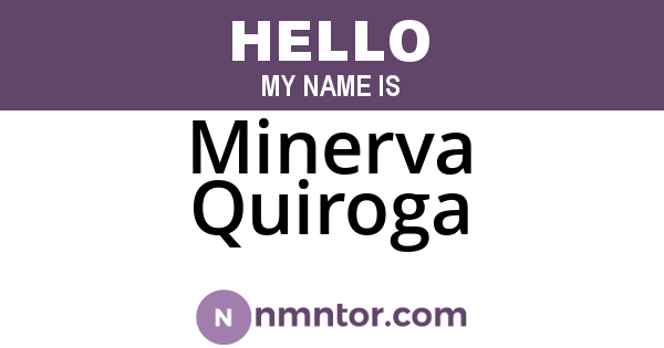 Minerva Quiroga