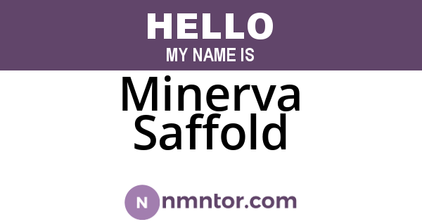 Minerva Saffold
