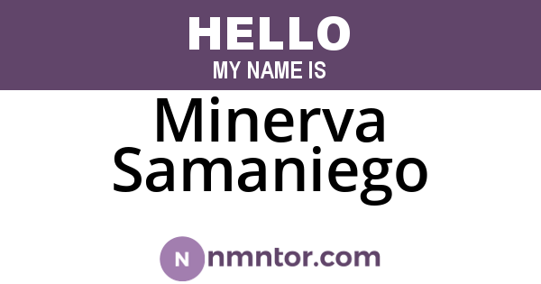 Minerva Samaniego