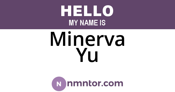 Minerva Yu