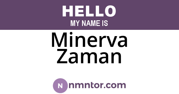 Minerva Zaman