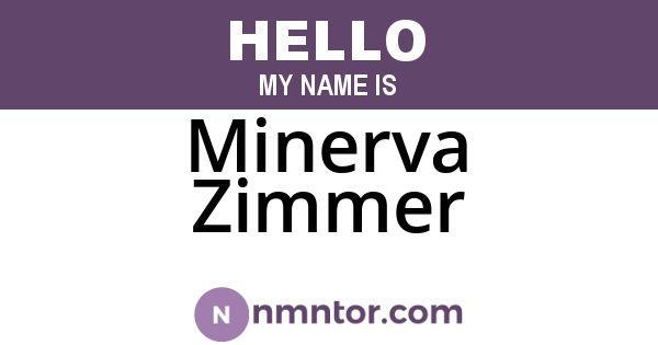 Minerva Zimmer