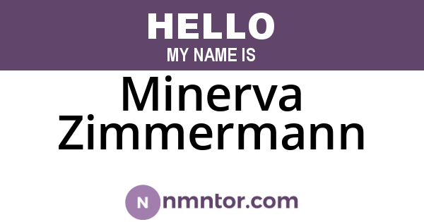 Minerva Zimmermann