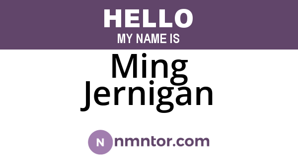 Ming Jernigan